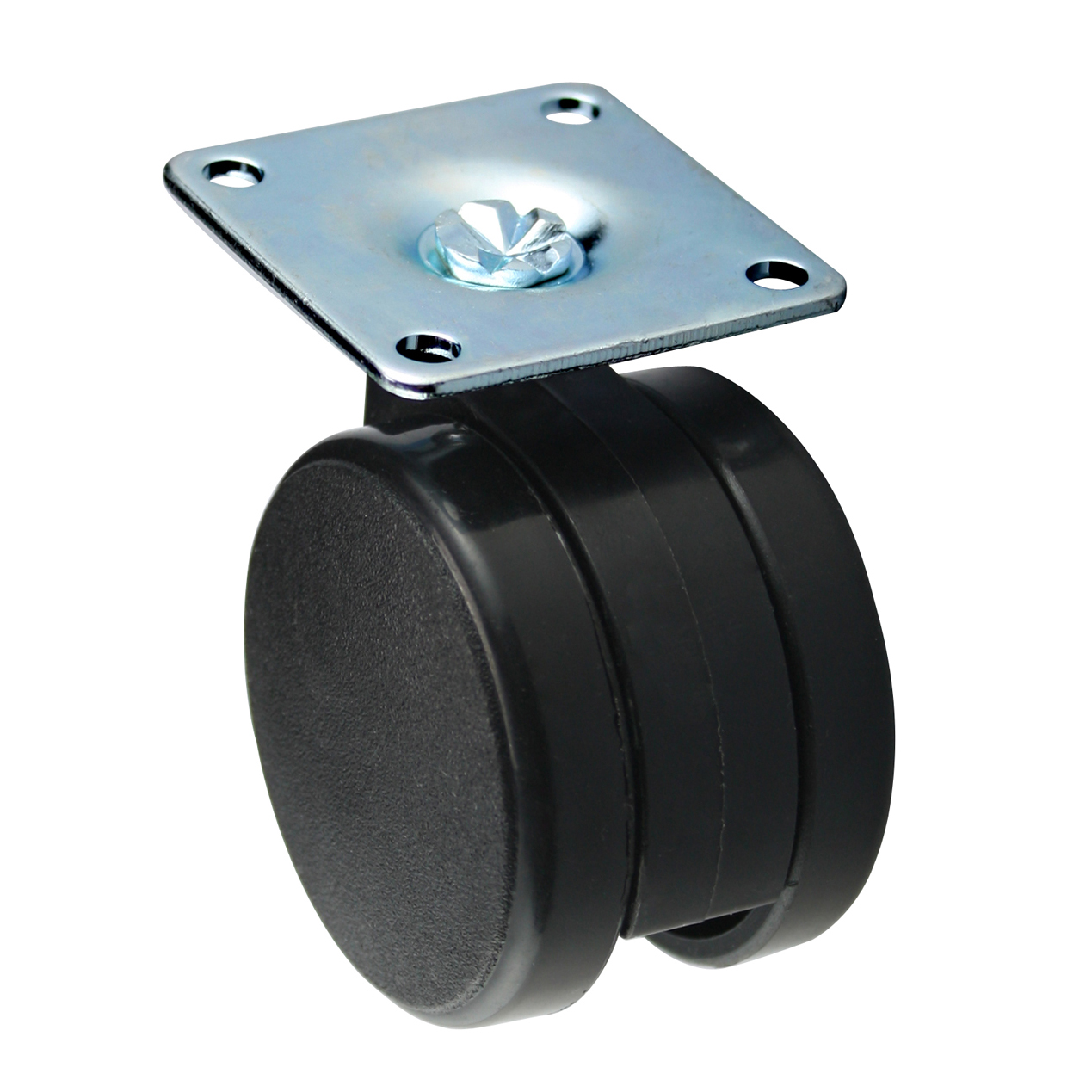 50mm twin wheels caster with plate