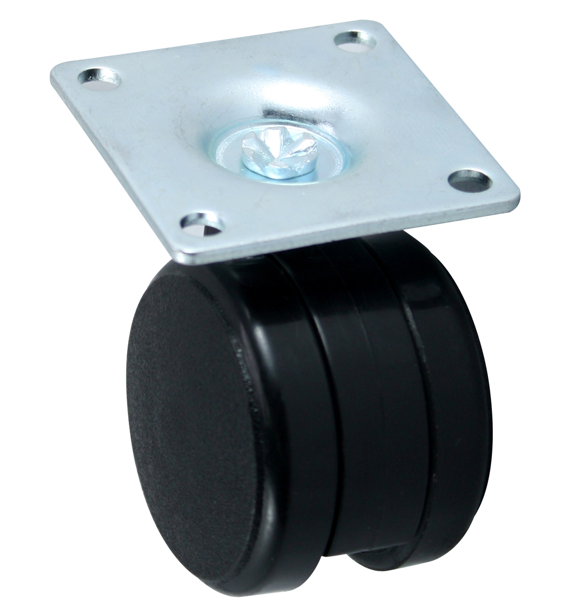 40mm twin wheels caster with plate