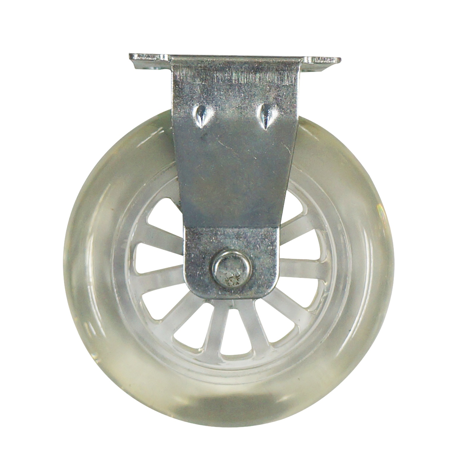 100mm transparent rigid caster
