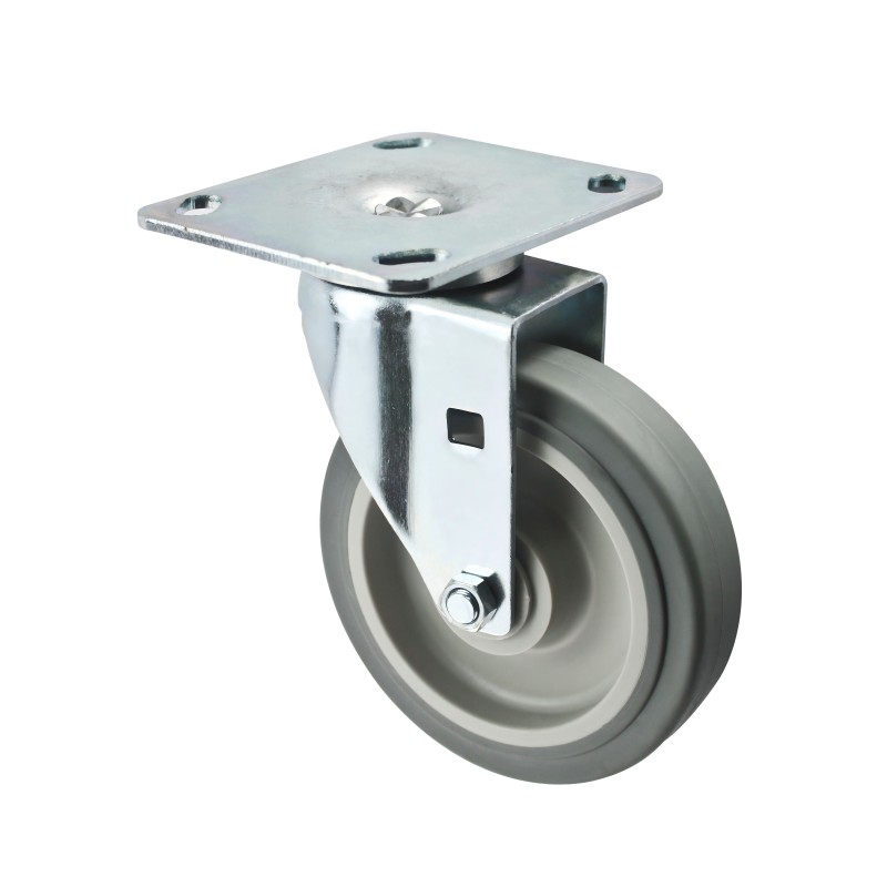 5'' heavy duty caster with plate