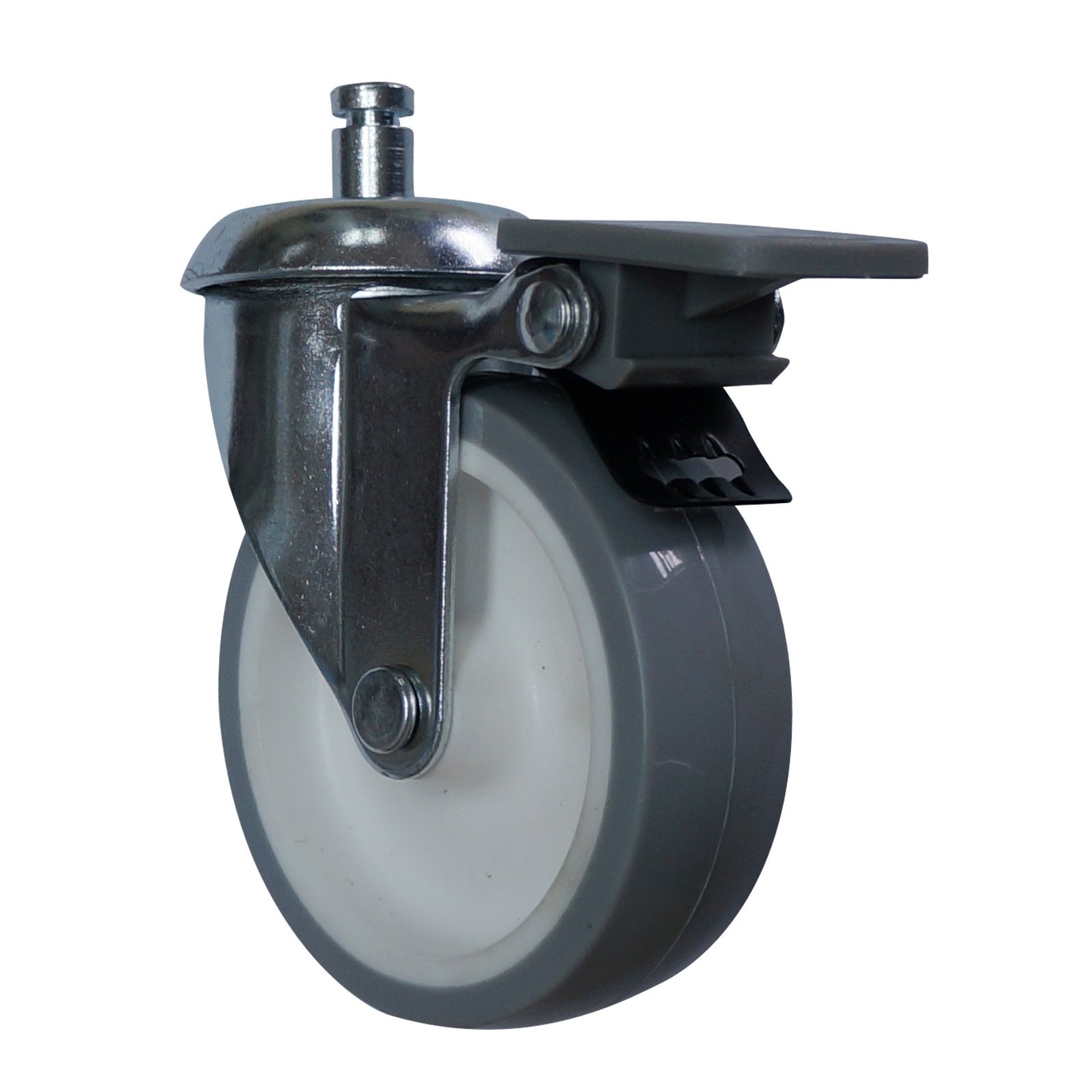 3 inch swivel furniture caster with pin - brake
