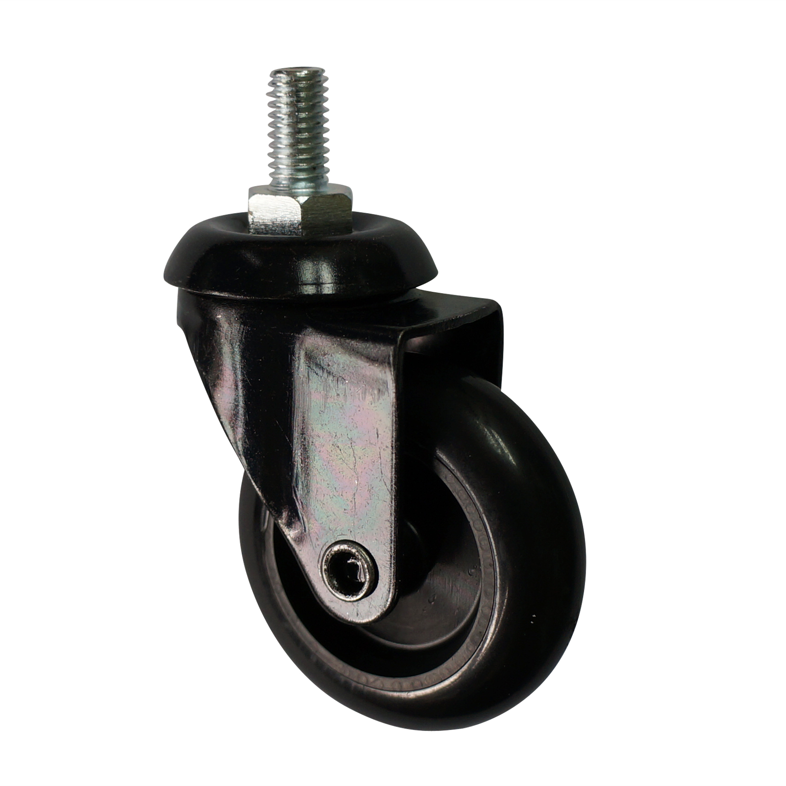 2 inch black TPE furniture caster with screw