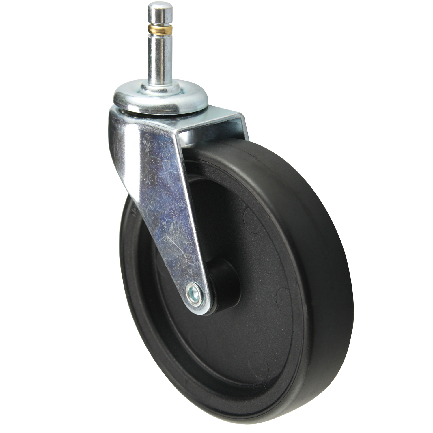 5'' black caster with pin