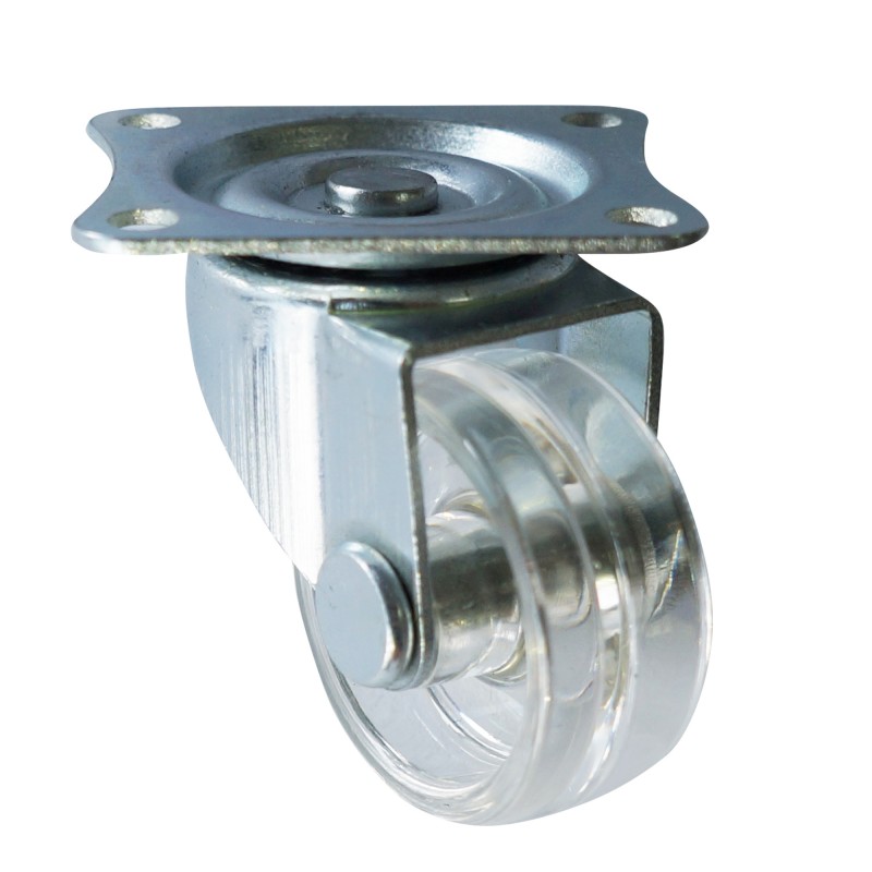 30mm transparent caster with plate