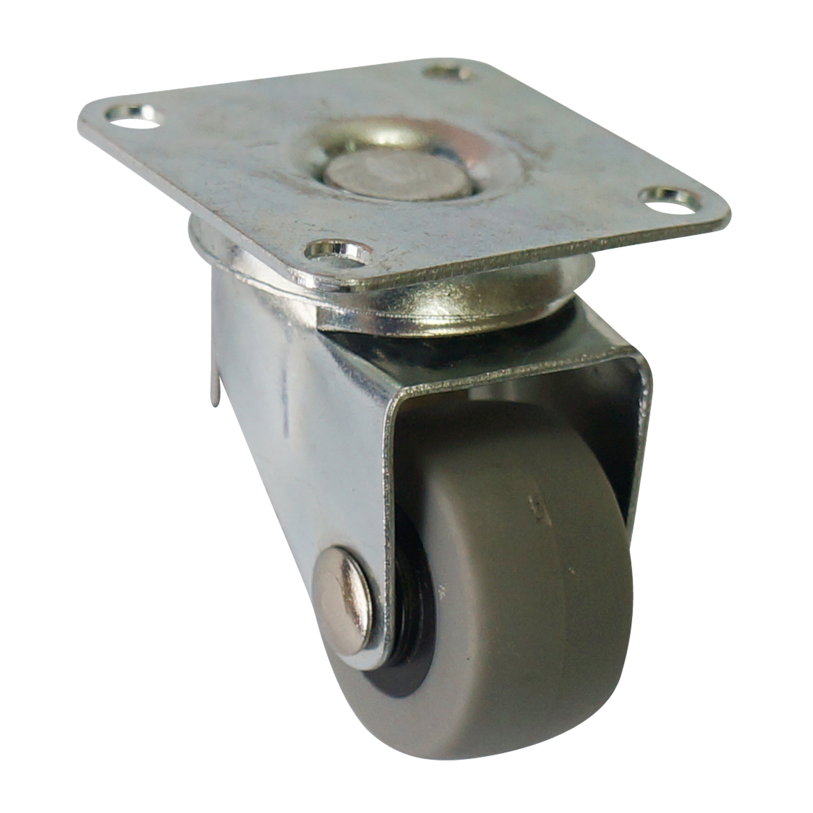 30mm grey-black caster with plate