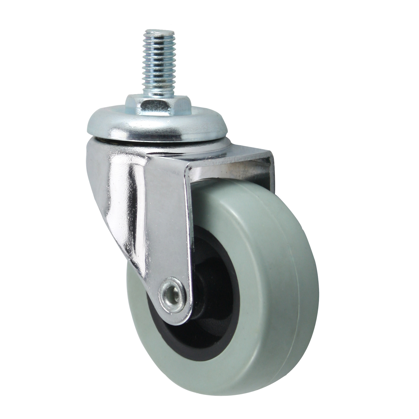 2'' grey-black caster with screw