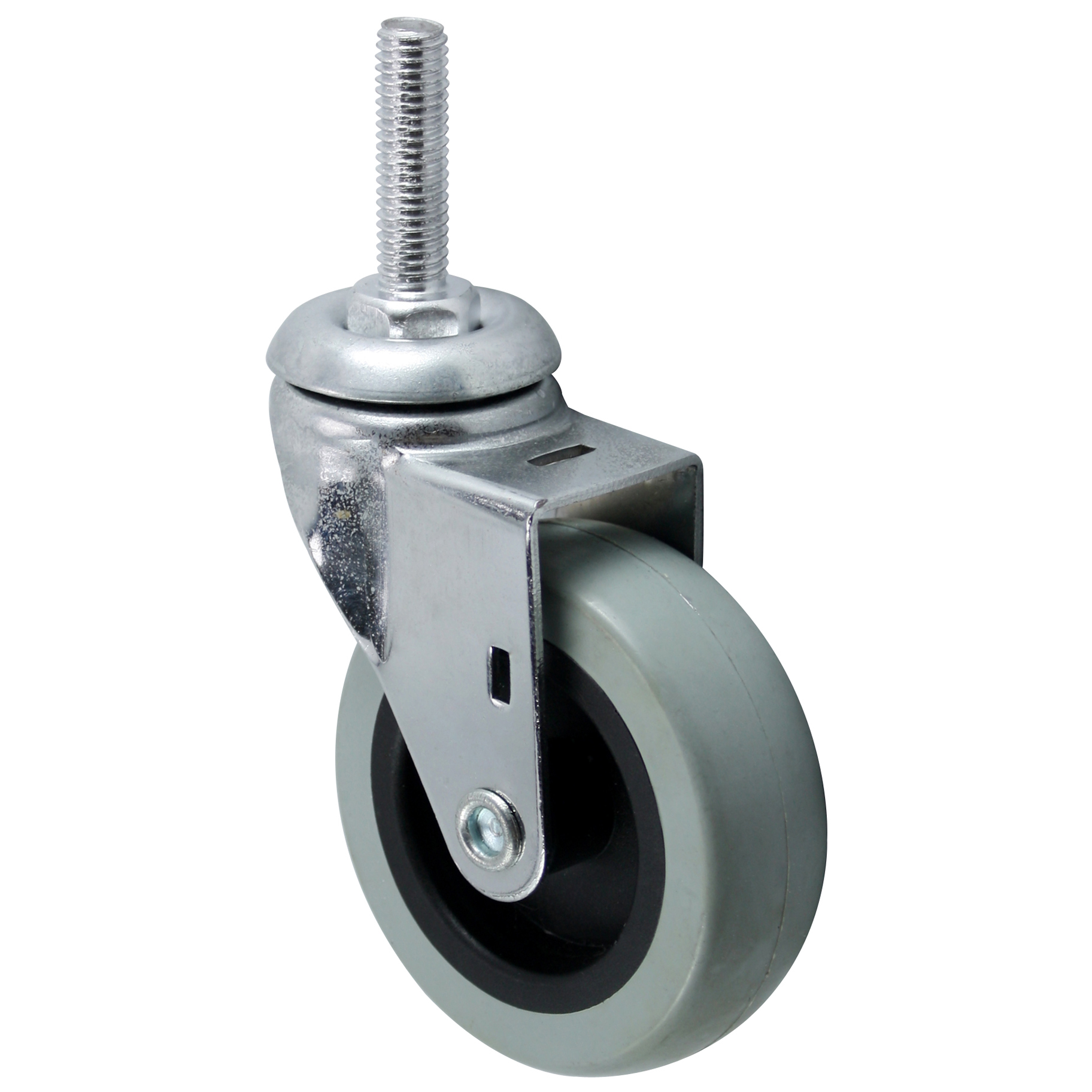 3'' grey-black caster with screw