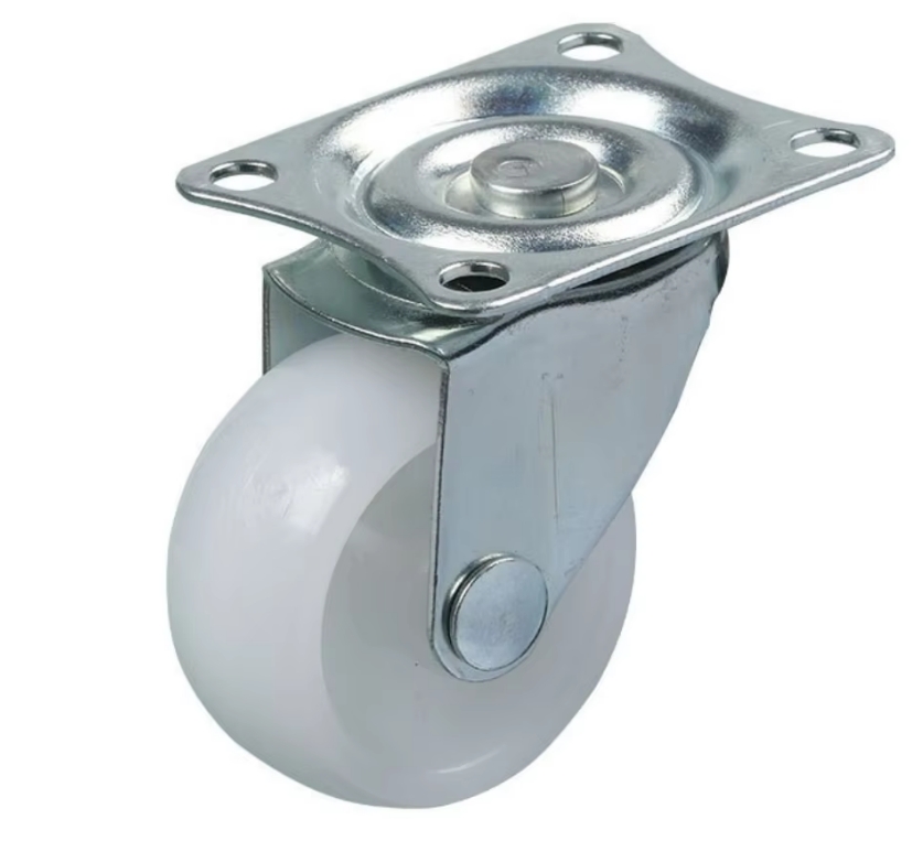 50 mm PP Wheel Swivel Caster with plate without brake