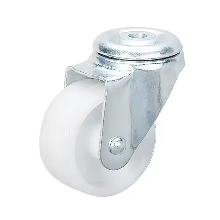 30 mm PP Wheel Swivel Caster with bolt hole without brake