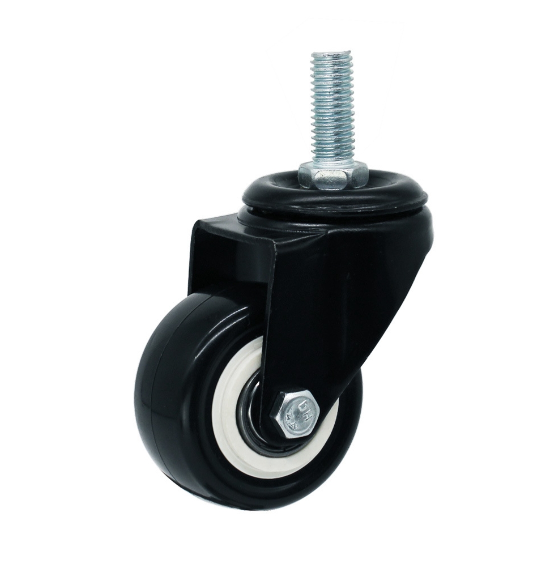 50 mm PU Wheel Swivel Caster with stem without brake