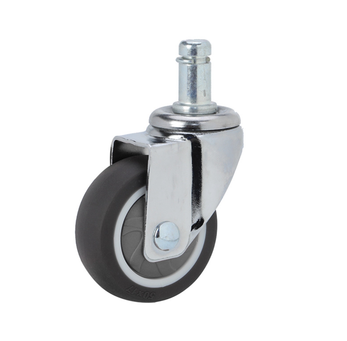 38 mm TPE Wheel Swivel Caster with pin without brake