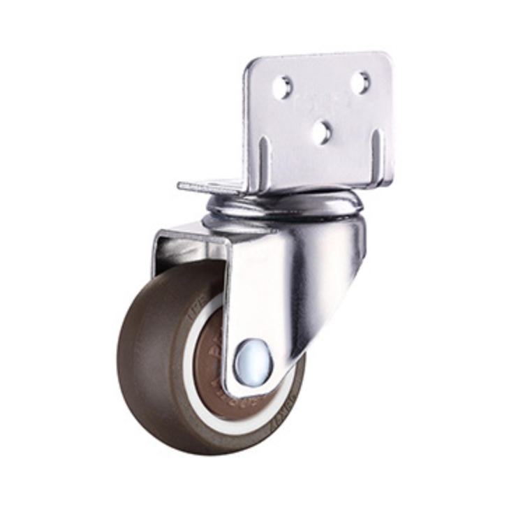 32 mm TPE Wheel Swivel Caster with L plate without brake