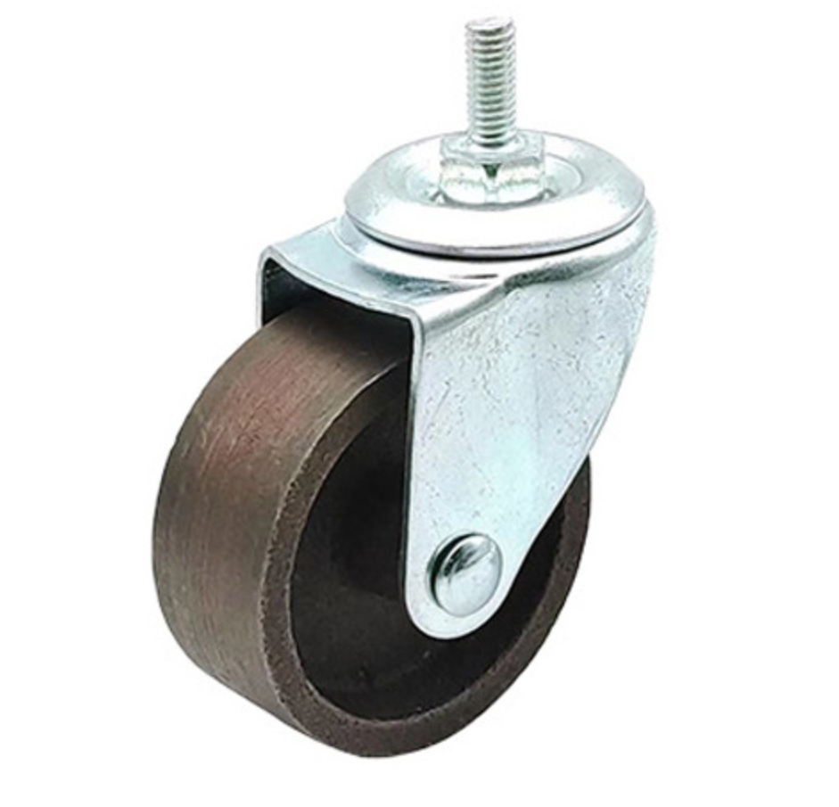 50 mm Cast Iron Wheel Swivel Caster with stem without brake