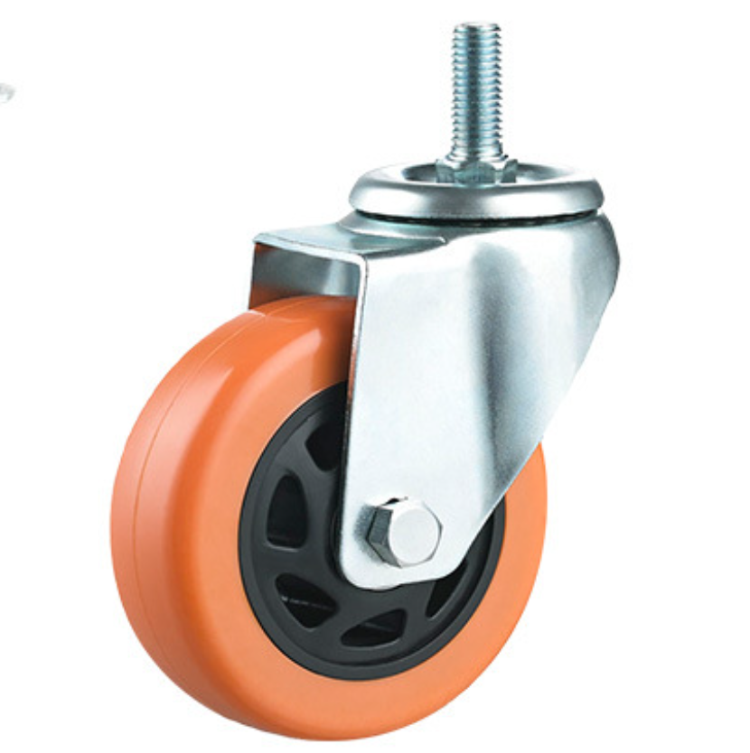 75 mm PVC Wheel Swivel Caster with stem without brake