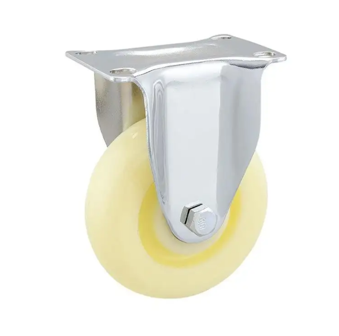 125 mm White PP Wheel Rigid Caster 