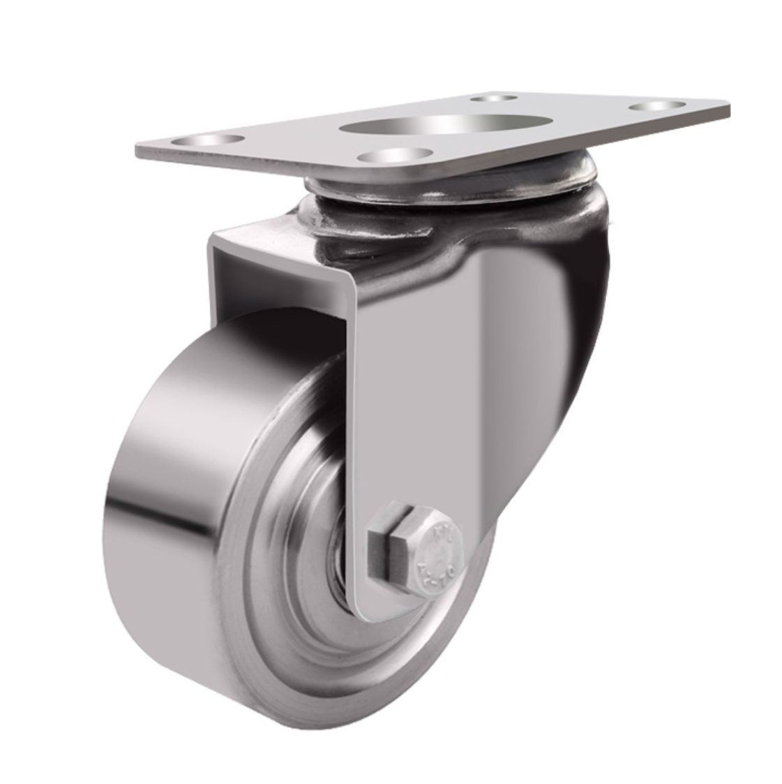 65 mm Stainless Steel Wheel Caster with plate without brake