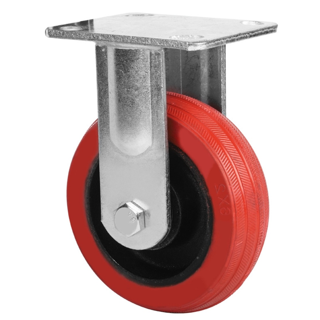 100 mm Silicone Wheel Rigid Caster 