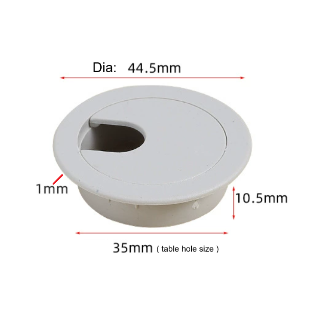 35 mm Office Desk Cable Grommet