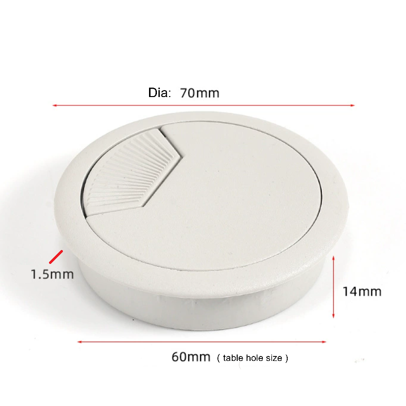 60 mm Office Desk Cable Grommet