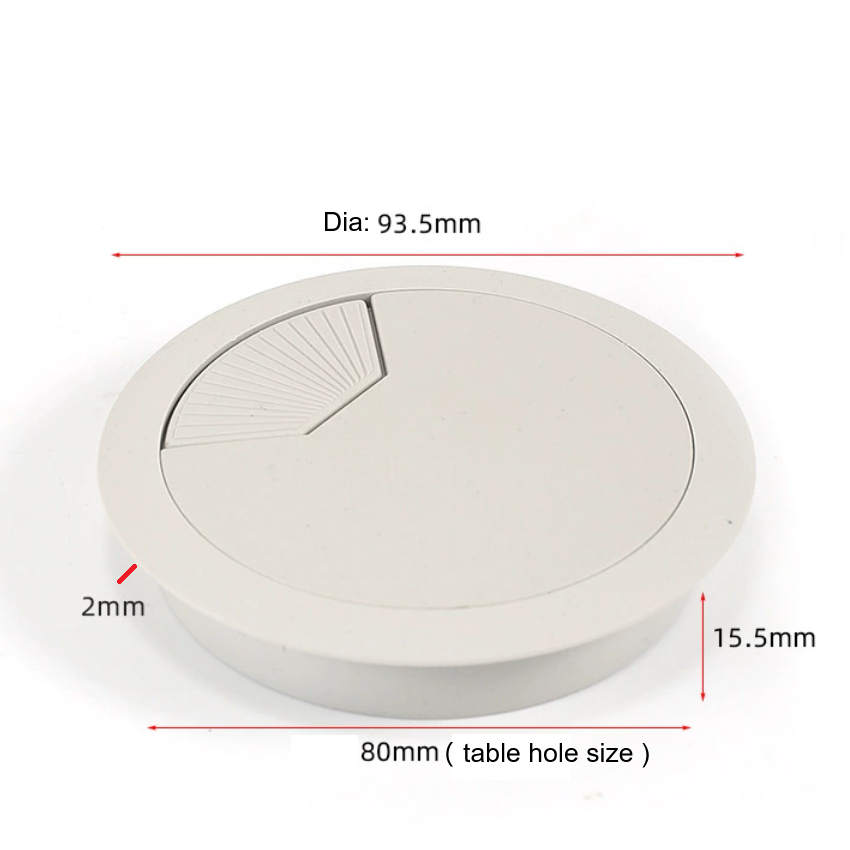 80 mm Office Desk Cable Grommet
