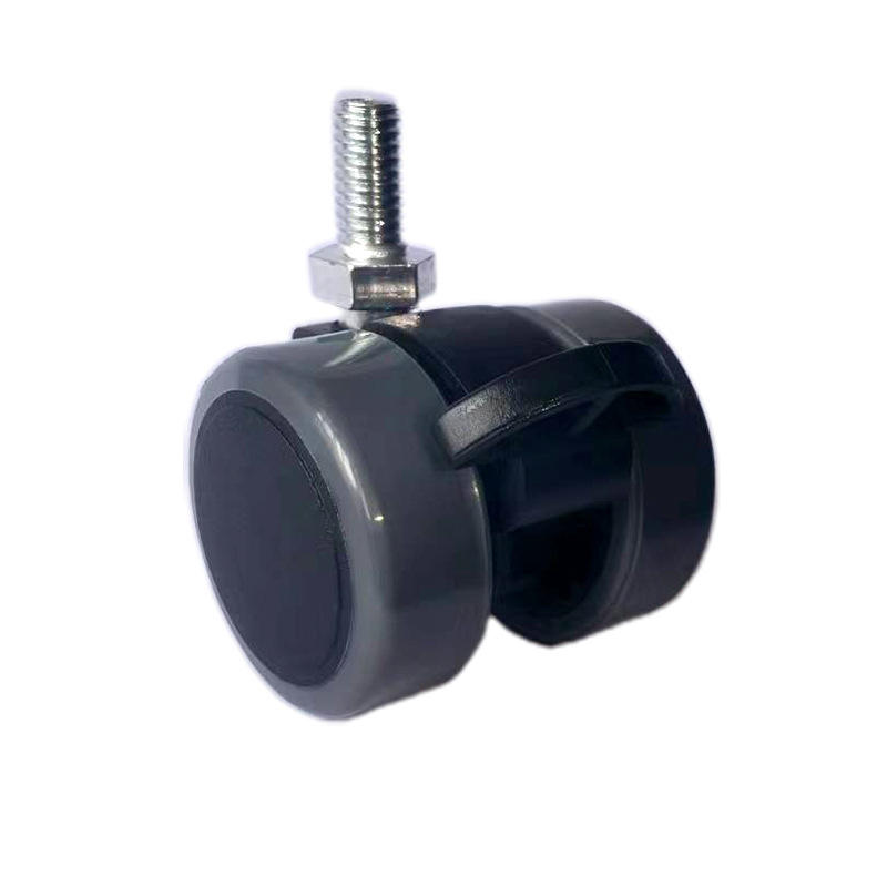 37mm Twin Wheels Caster with stem and brake