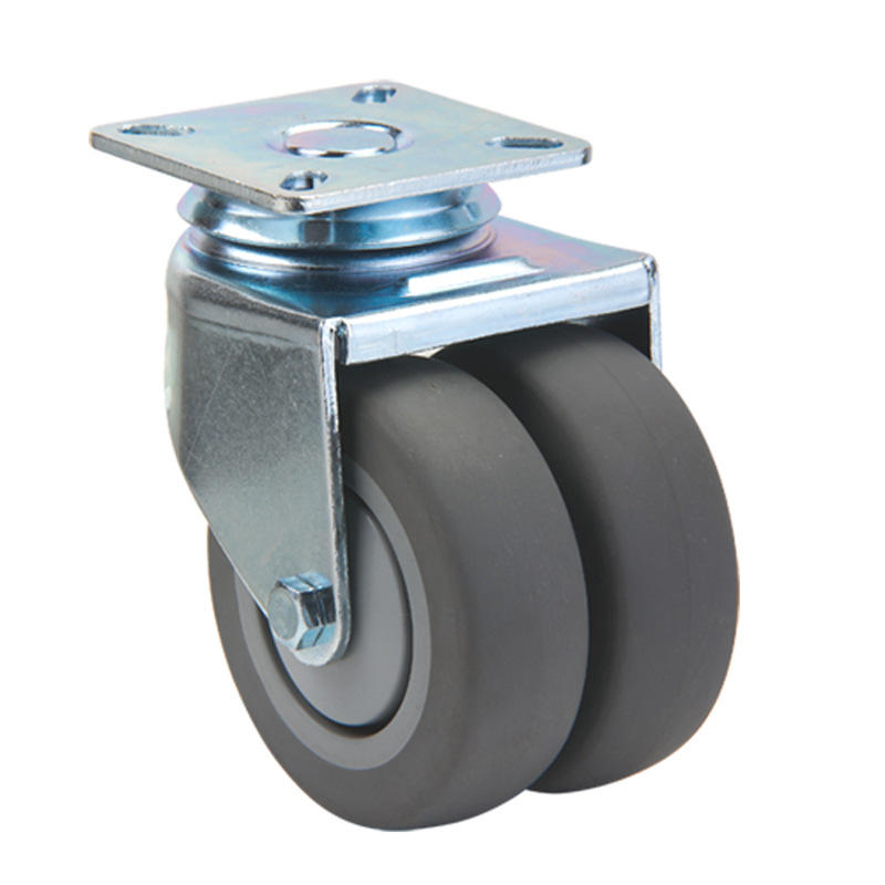 50mm Twin Wheels Caster with plate