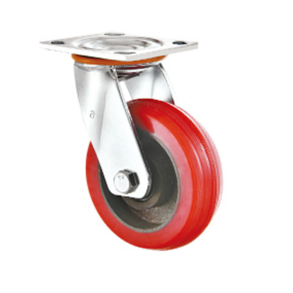 100 mm Iron Core Silicone Wheel Heat Resistant Caster