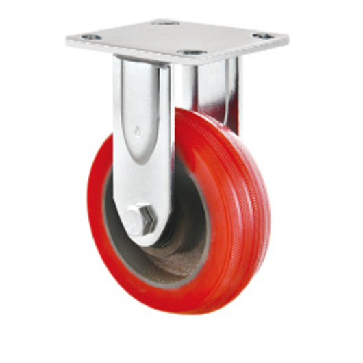 100 mm Iron Core Silicone Wheel Heat Resistant Rigid Caster